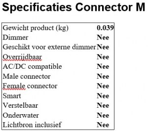 Lightpro Connector M 138A Accessoires A. van Elk BV